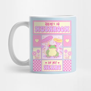 Theres So Mushroom In My Heart. Frog In Love. Happy Valentines Day Mug